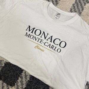 Monaco Monte-Carlo Classic Logo White Short Sleeve Tee